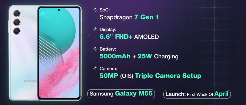 SAMSUNG GALAXY M55